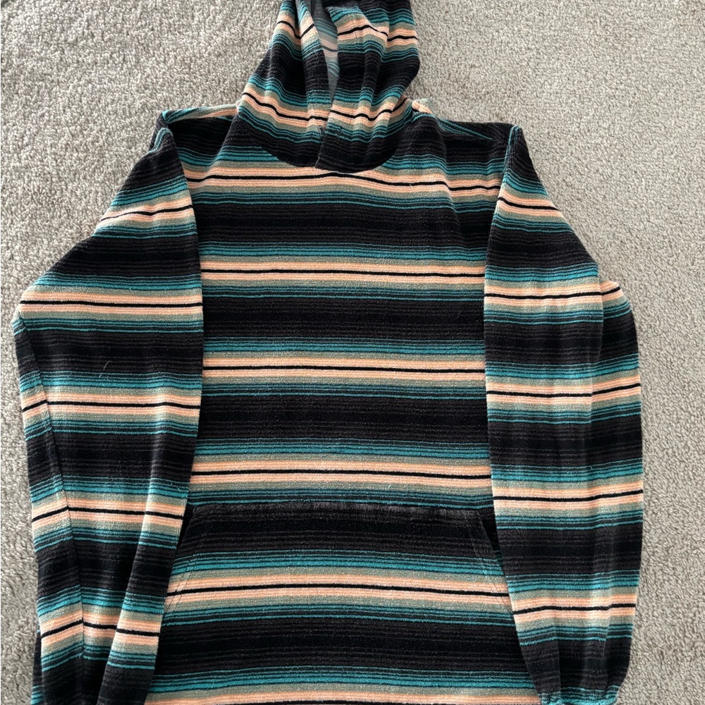 HURLEY Striped Hooded Sweater